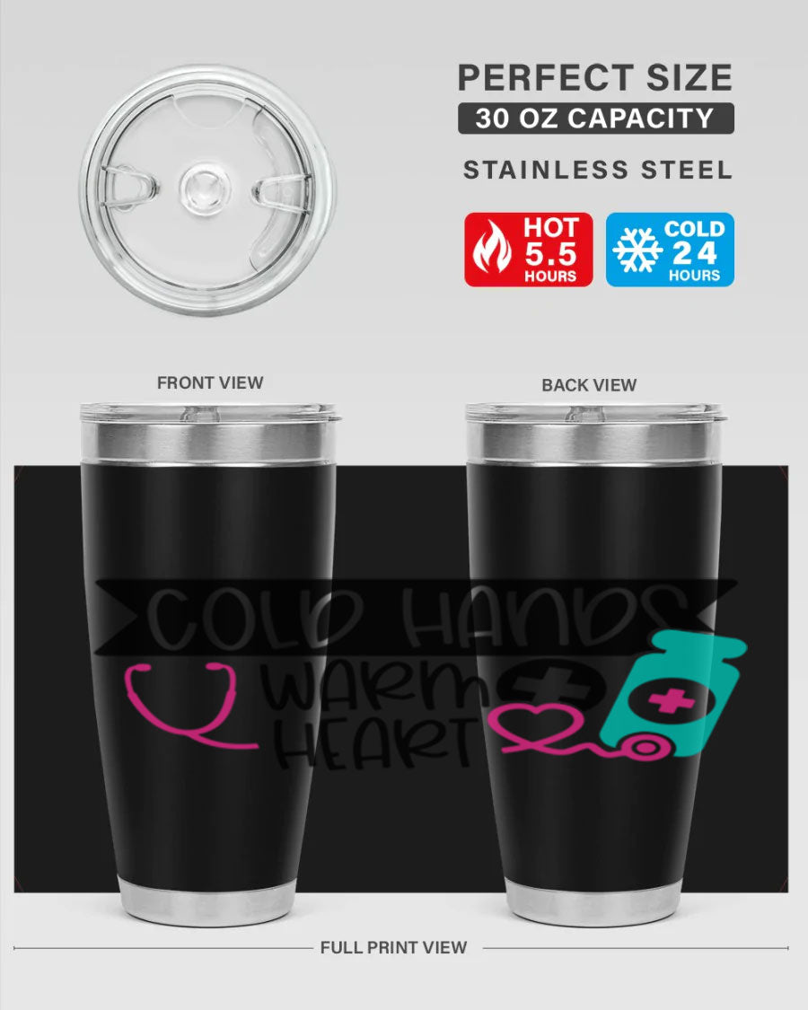 Cold Hands Warm Heart Style 205# tumbler featuring a double wall vacuum design, perfect for keeping drinks hot or cold.