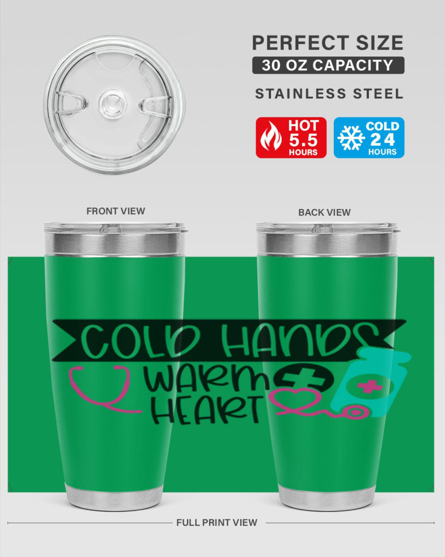 Cold Hands Warm Heart Style 205# tumbler featuring a double wall vacuum design, perfect for keeping drinks hot or cold.