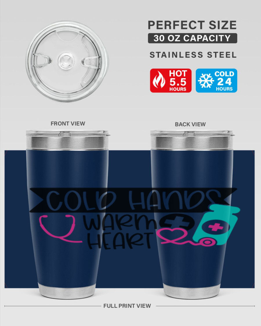 Cold Hands Warm Heart Style 205# tumbler featuring a double wall vacuum design, perfect for keeping drinks hot or cold.