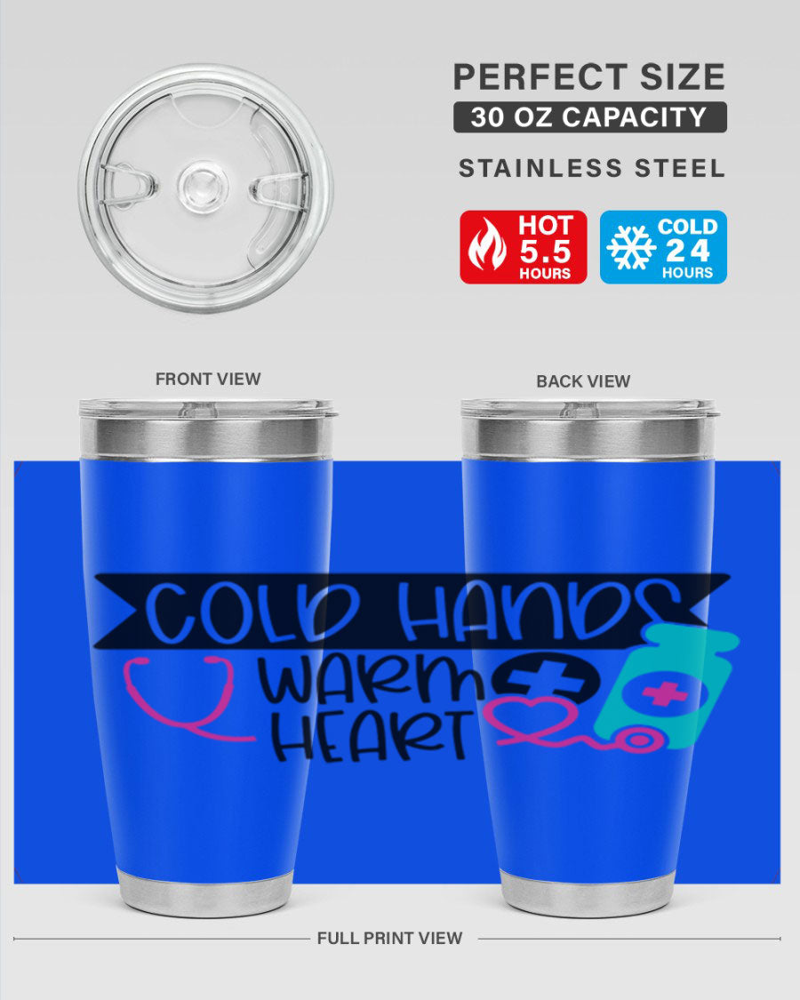 Cold Hands Warm Heart Style 205# tumbler featuring a double wall vacuum design, perfect for keeping drinks hot or cold.