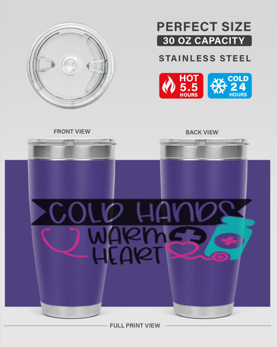 Cold Hands Warm Heart Style 205# tumbler featuring a double wall vacuum design, perfect for keeping drinks hot or cold.