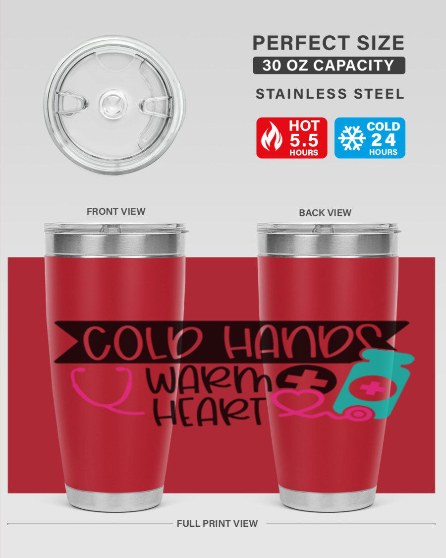Cold Hands Warm Heart Style 205# tumbler featuring a double wall vacuum design, perfect for keeping drinks hot or cold.
