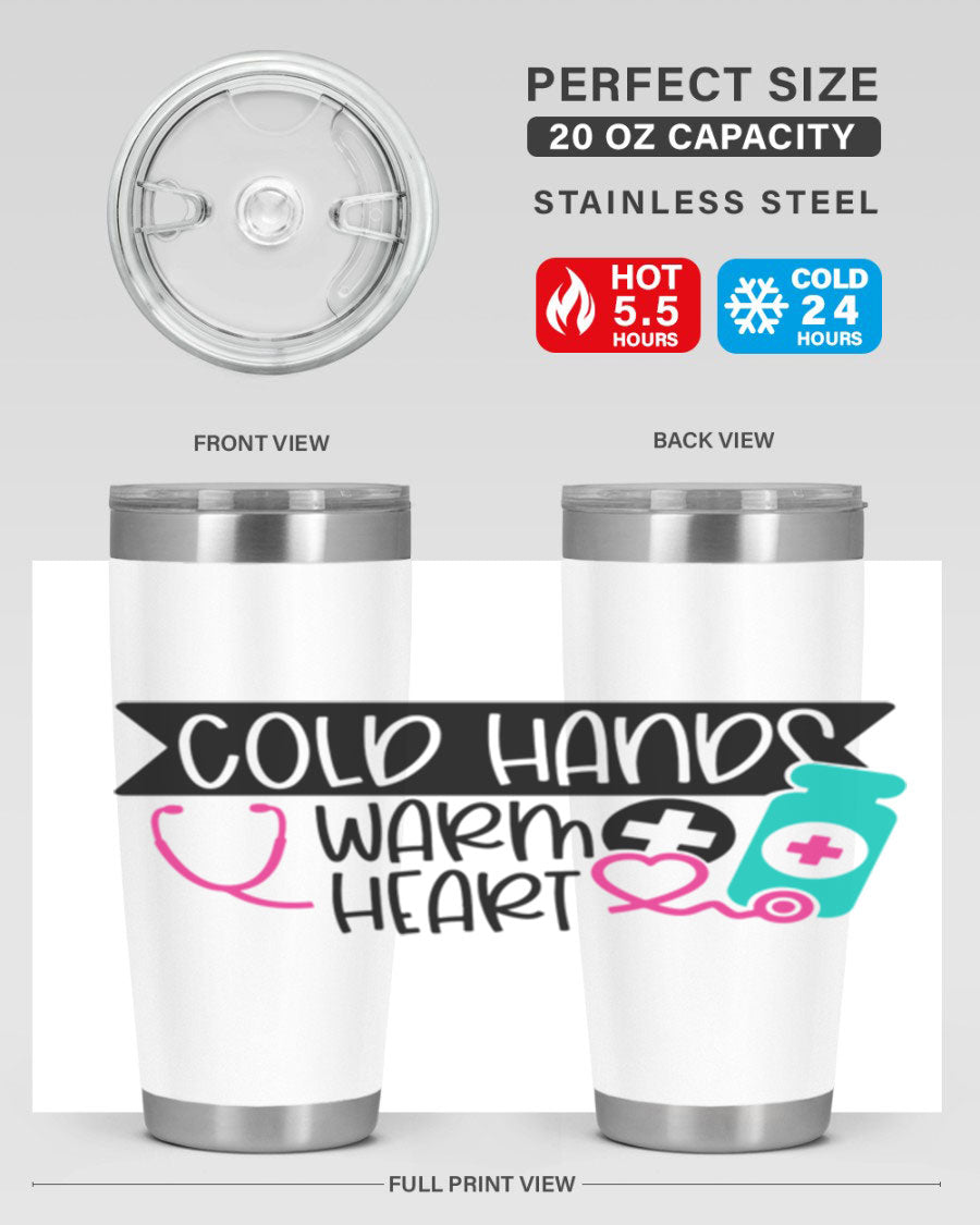 Cold Hands Warm Heart Style 205# tumbler featuring a double wall vacuum design, perfect for keeping drinks hot or cold.