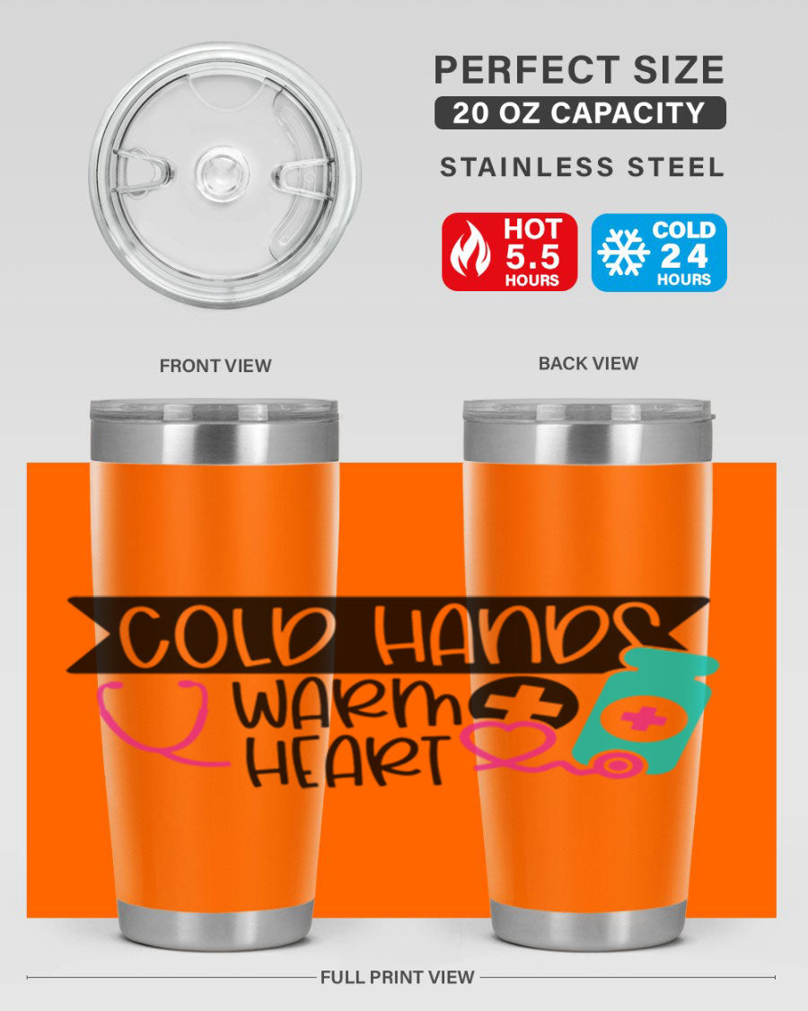 Cold Hands Warm Heart Style 205# tumbler featuring a double wall vacuum design, perfect for keeping drinks hot or cold.