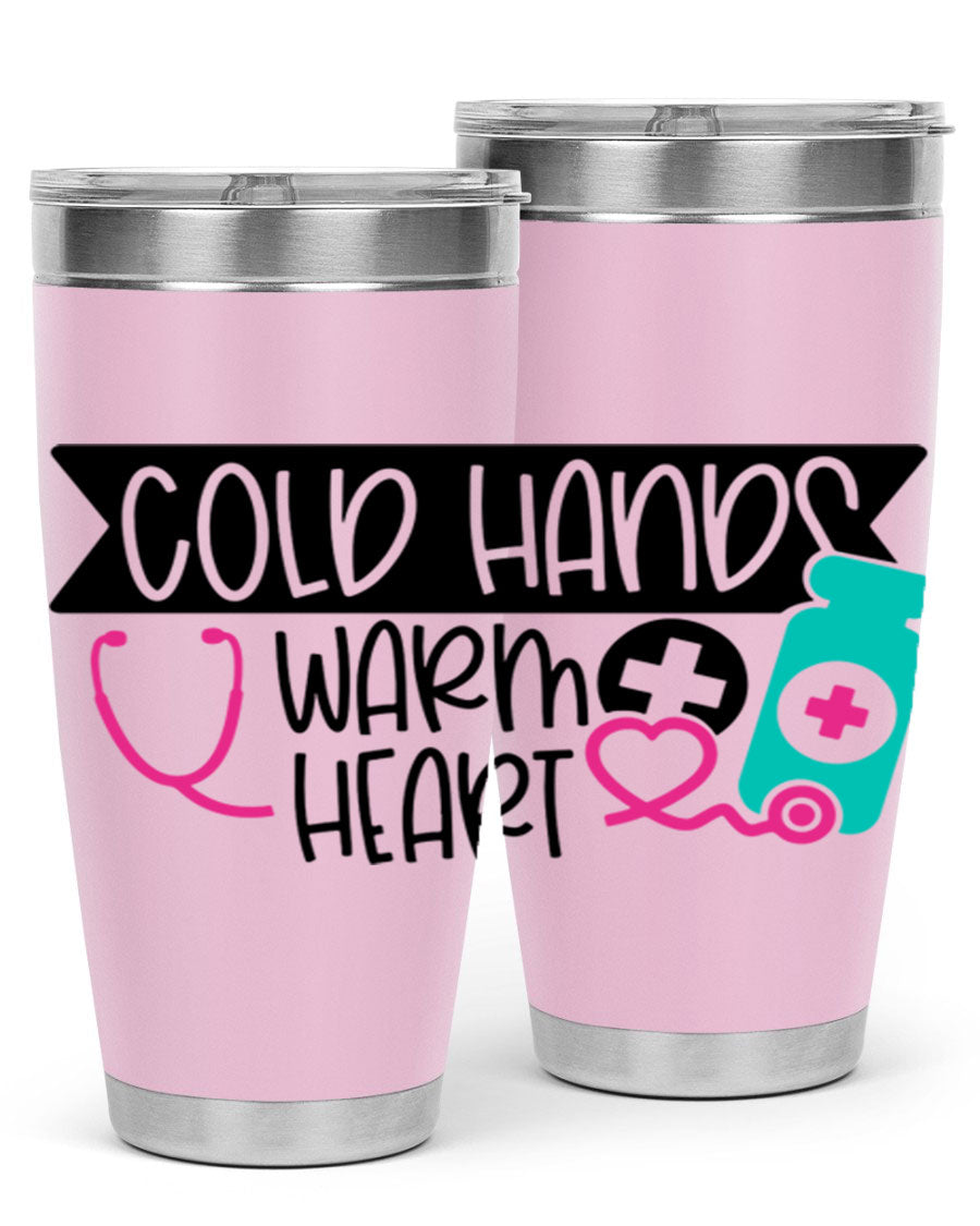Cold Hands Warm Heart Style 205# tumbler featuring a double wall vacuum design, perfect for keeping drinks hot or cold.