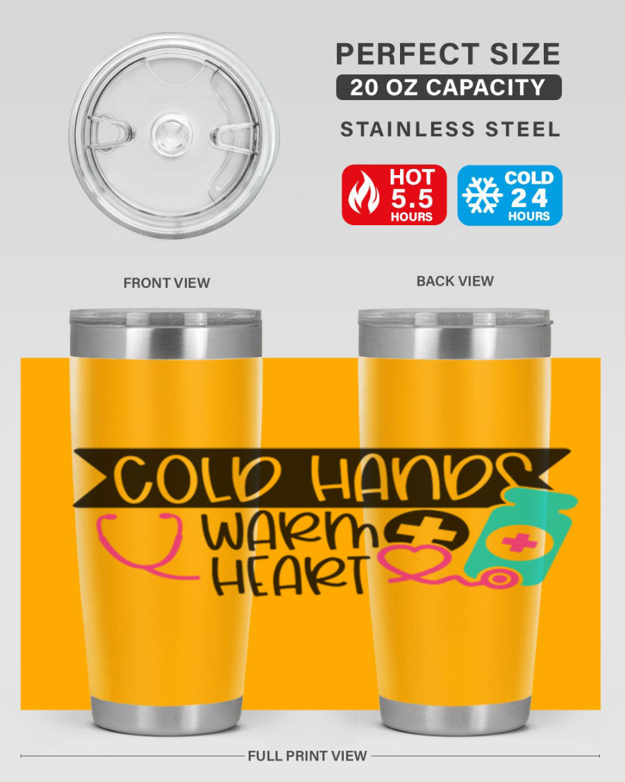 Cold Hands Warm Heart Style 205# tumbler featuring a double wall vacuum design, perfect for keeping drinks hot or cold.