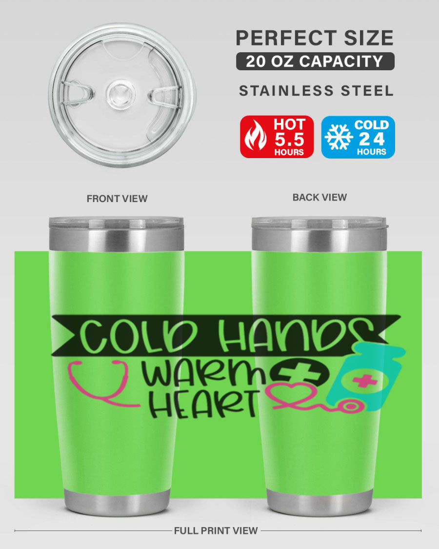 Cold Hands Warm Heart Style 205# tumbler featuring a double wall vacuum design, perfect for keeping drinks hot or cold.
