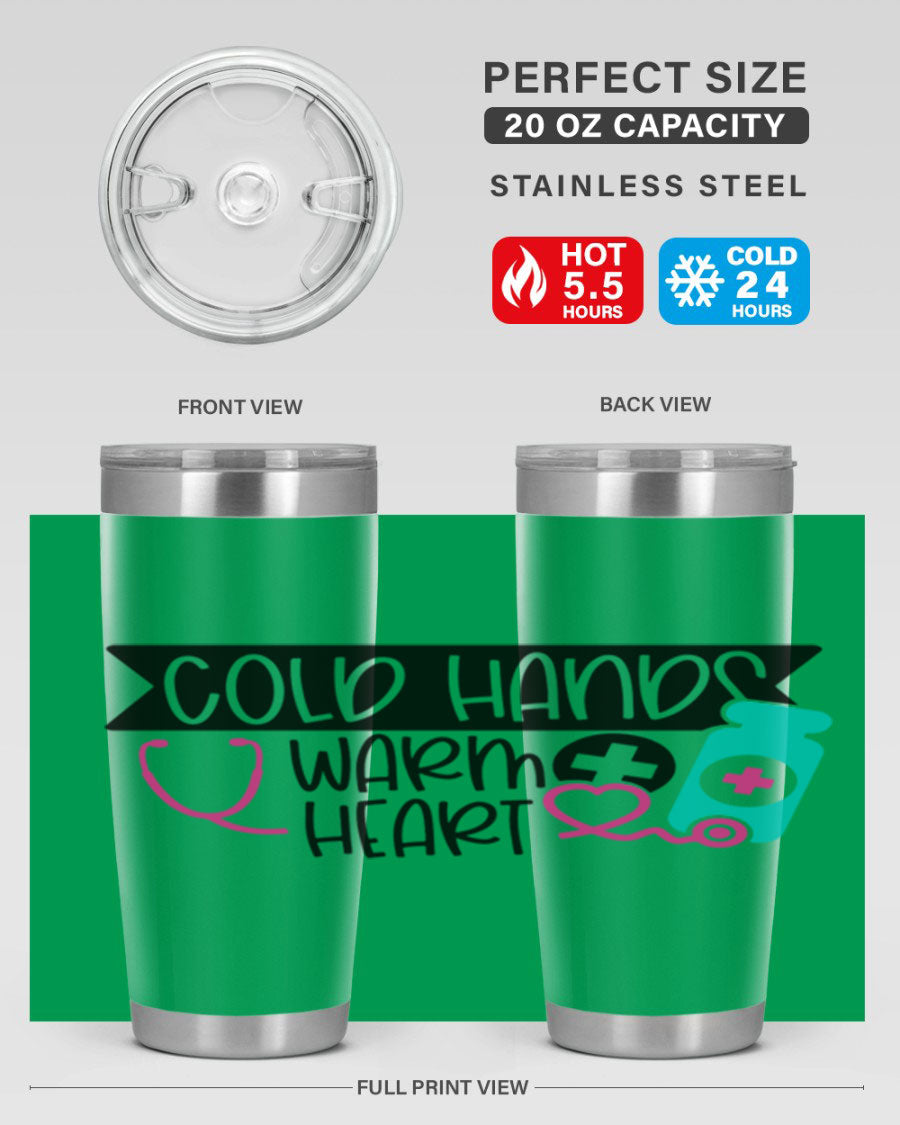 Cold Hands Warm Heart Style 205# tumbler featuring a double wall vacuum design, perfect for keeping drinks hot or cold.