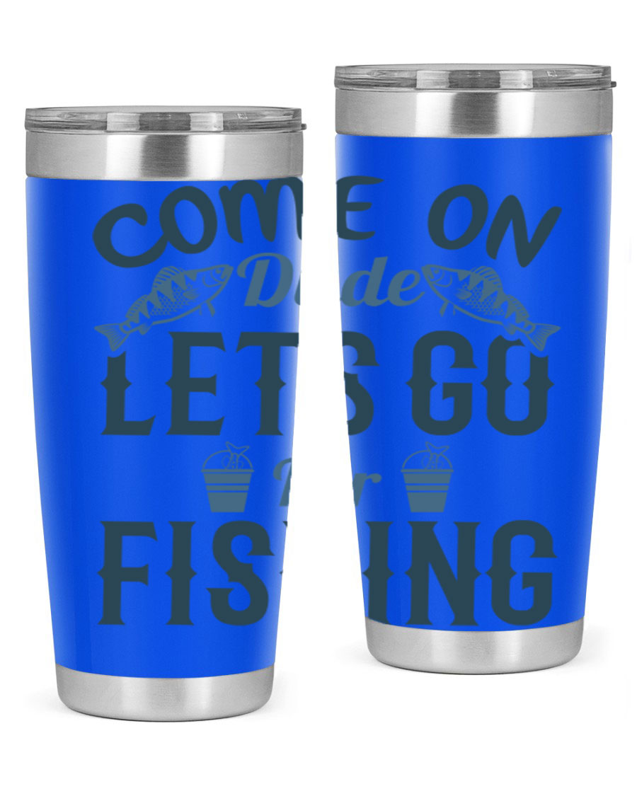 Come On Dude 171# 20oz Tumbler in stainless steel with a drink-thru lid, showcasing its sleek design and quality finish.