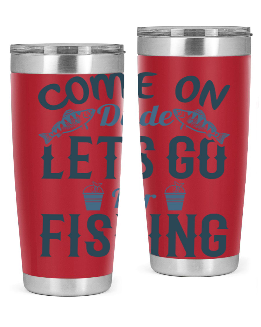 Come On Dude 171# 20oz Tumbler in stainless steel with a drink-thru lid, showcasing its sleek design and quality finish.
