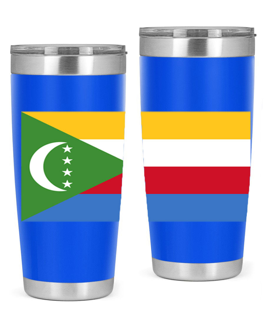 Comoros 160# Tumbler featuring double wall vacuum insulation and vibrant design, perfect for hot and cold beverages.