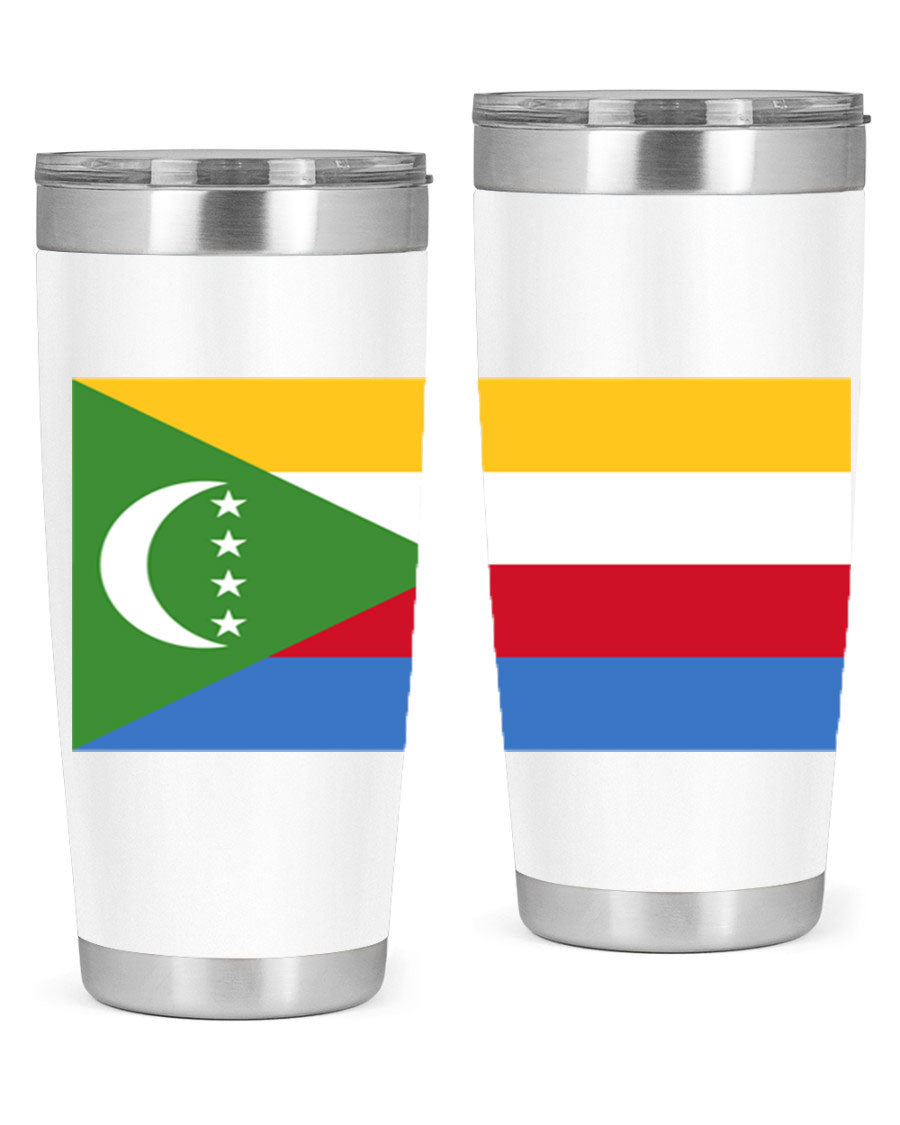 Comoros 160# Tumbler featuring double wall vacuum insulation and vibrant design, perfect for hot and cold beverages.