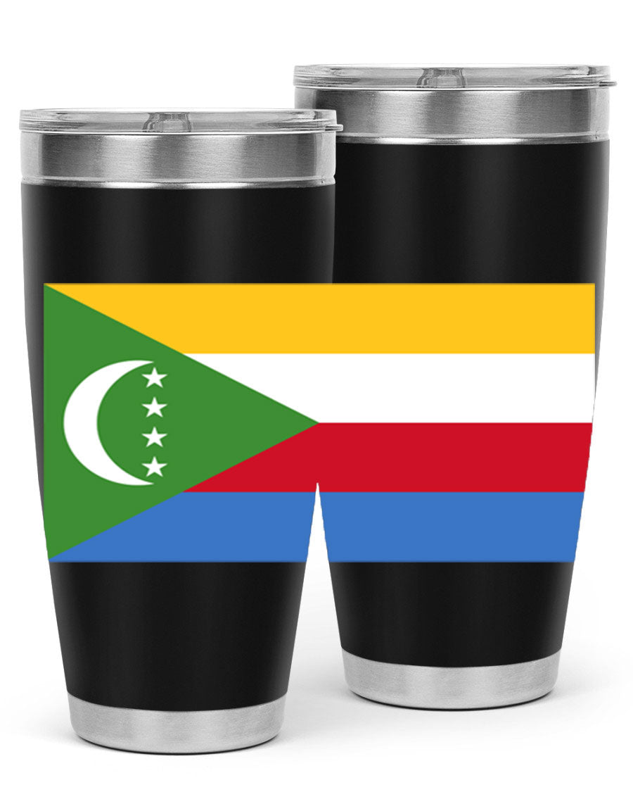 Comoros 160# Tumbler featuring double wall vacuum insulation and vibrant design, perfect for hot and cold beverages.