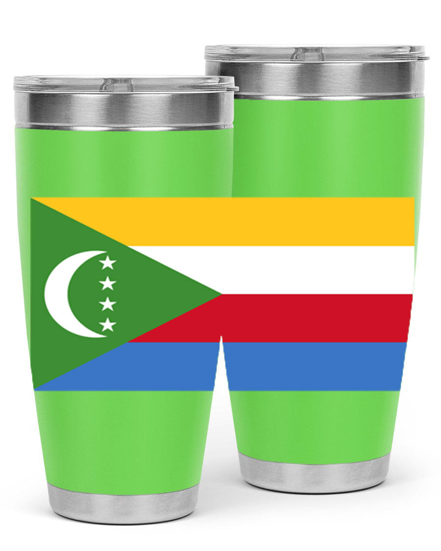 Comoros 160# Tumbler featuring double wall vacuum insulation and vibrant design, perfect for hot and cold beverages.