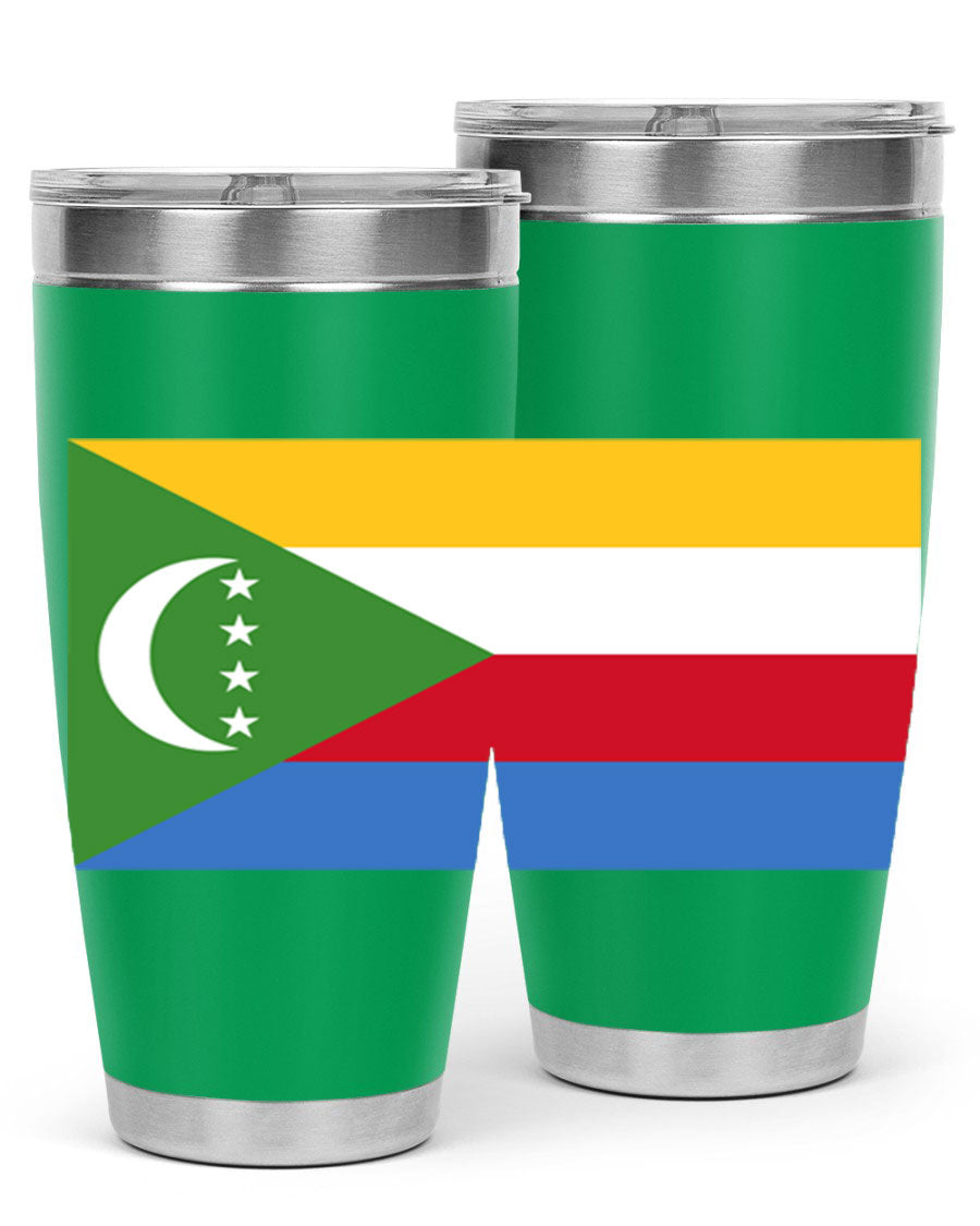 Comoros 160# Tumbler featuring double wall vacuum insulation and vibrant design, perfect for hot and cold beverages.