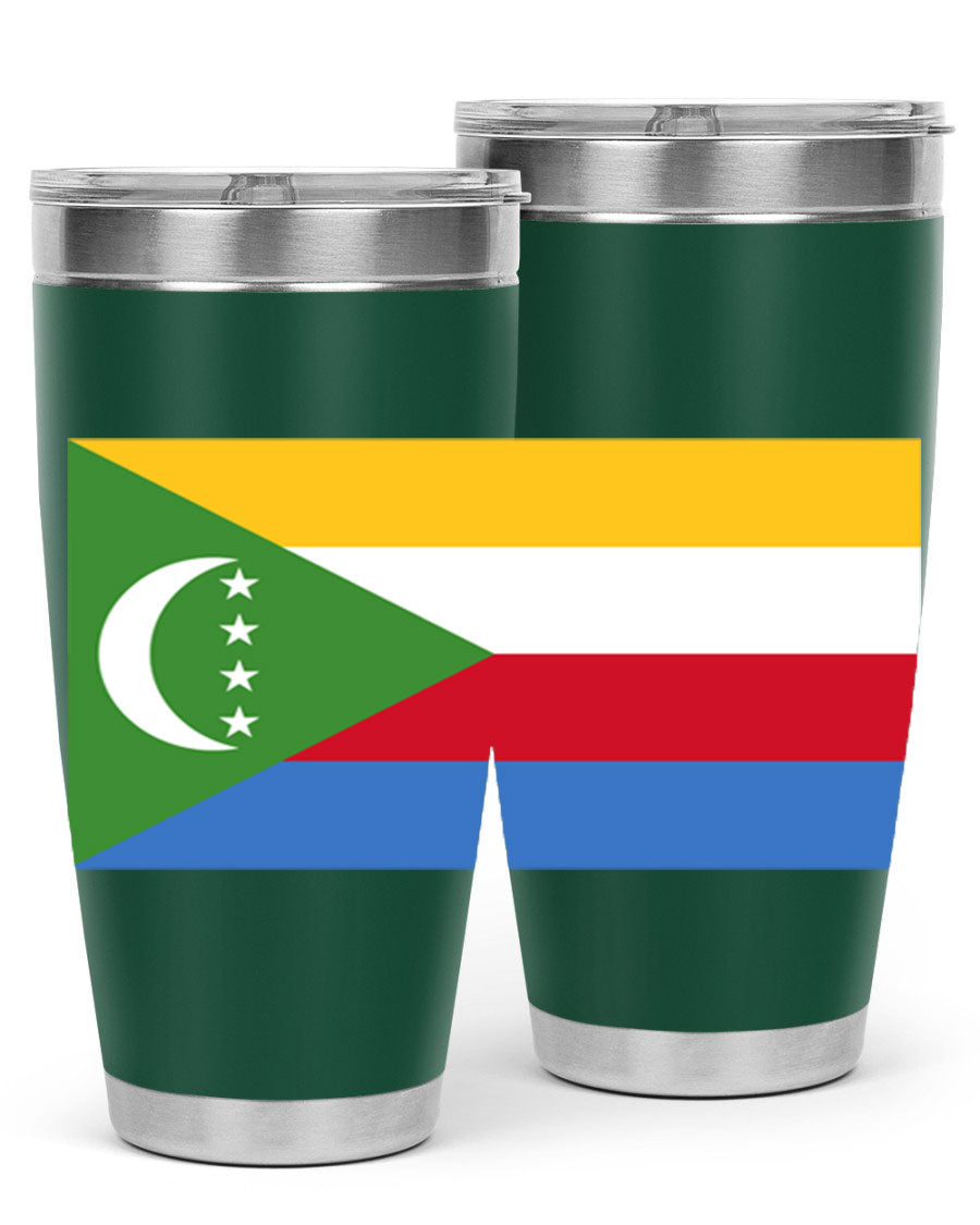 Comoros 160# Tumbler featuring double wall vacuum insulation and vibrant design, perfect for hot and cold beverages.