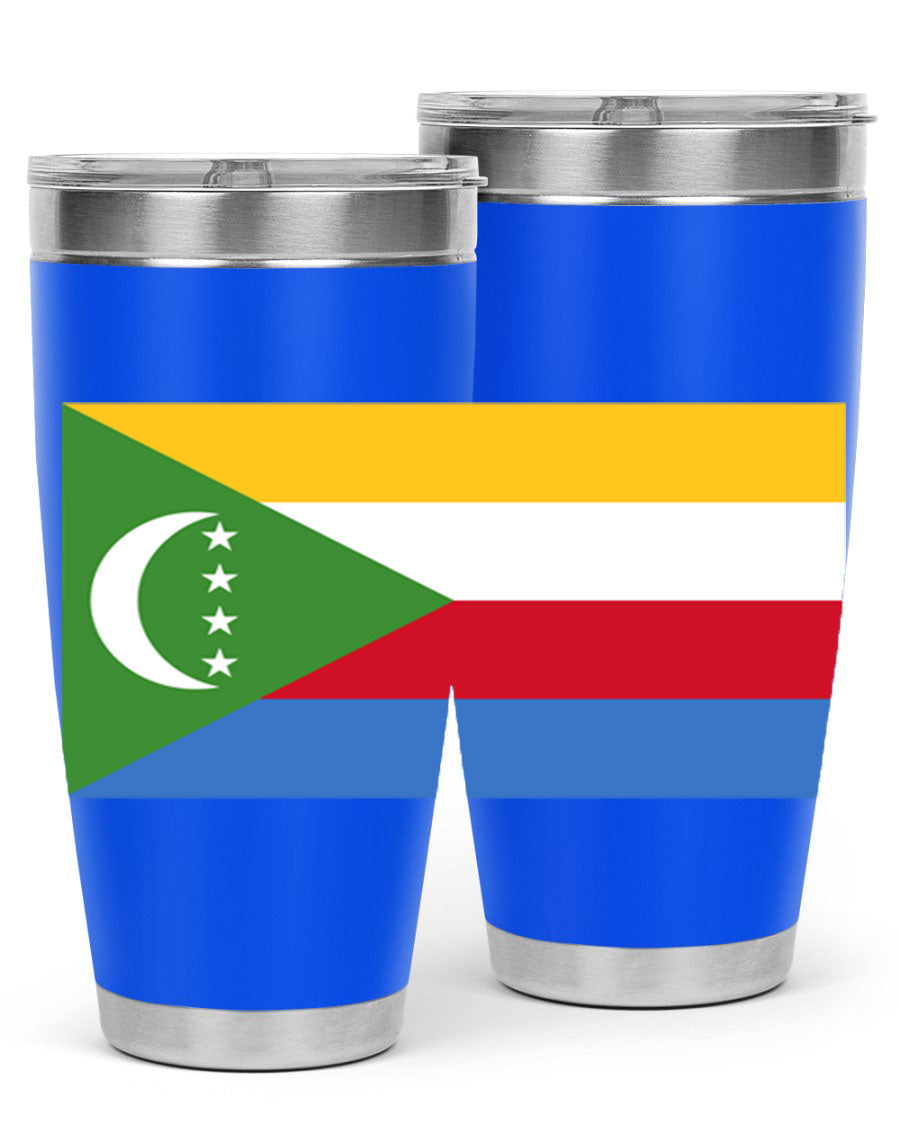 Comoros 160# Tumbler featuring double wall vacuum insulation and vibrant design, perfect for hot and cold beverages.