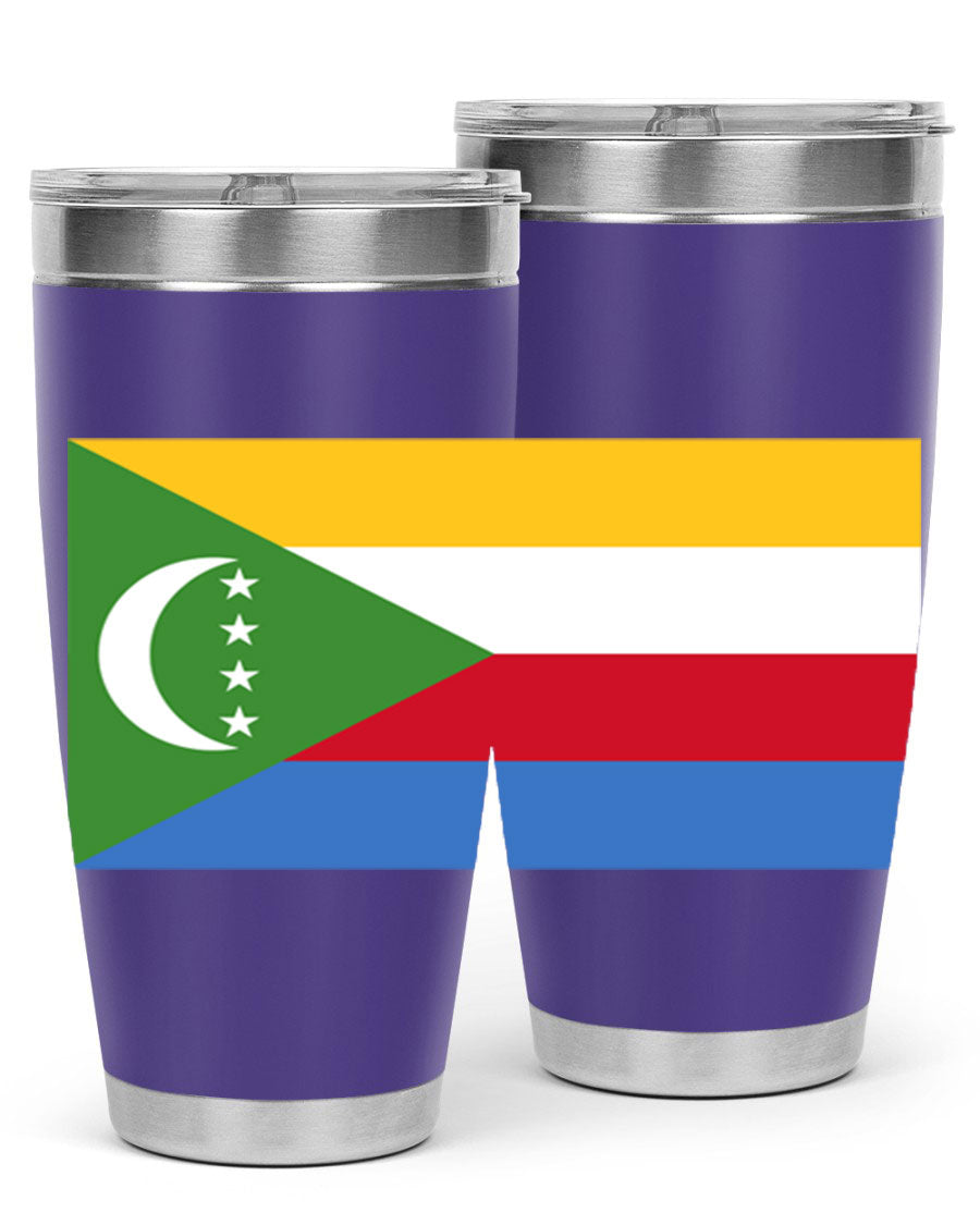 Comoros 160# Tumbler featuring double wall vacuum insulation and vibrant design, perfect for hot and cold beverages.