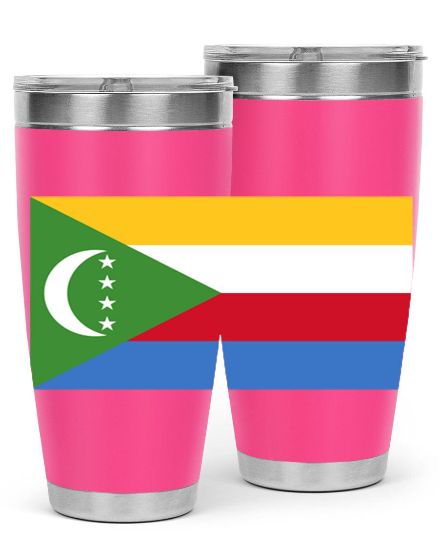 Comoros 160# Tumbler featuring double wall vacuum insulation and vibrant design, perfect for hot and cold beverages.