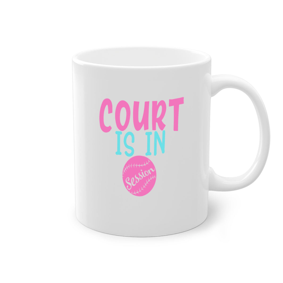 Court is in Session 1997# Mug with two-tone design, featuring a colored handle and glossy finish, available in multiple colors.