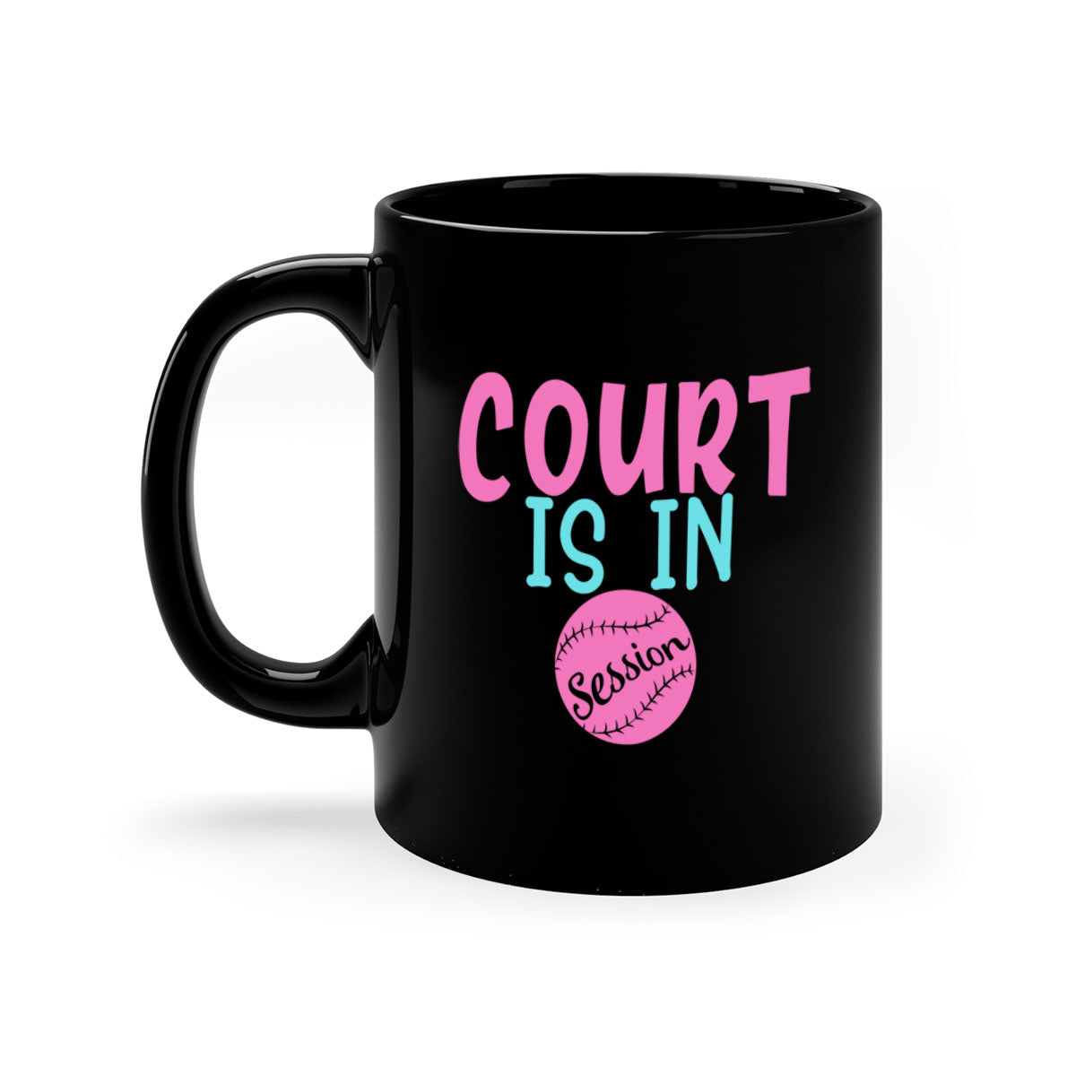 Court is in Session 1997# Mug with two-tone design, featuring a colored handle and glossy finish, available in multiple colors.