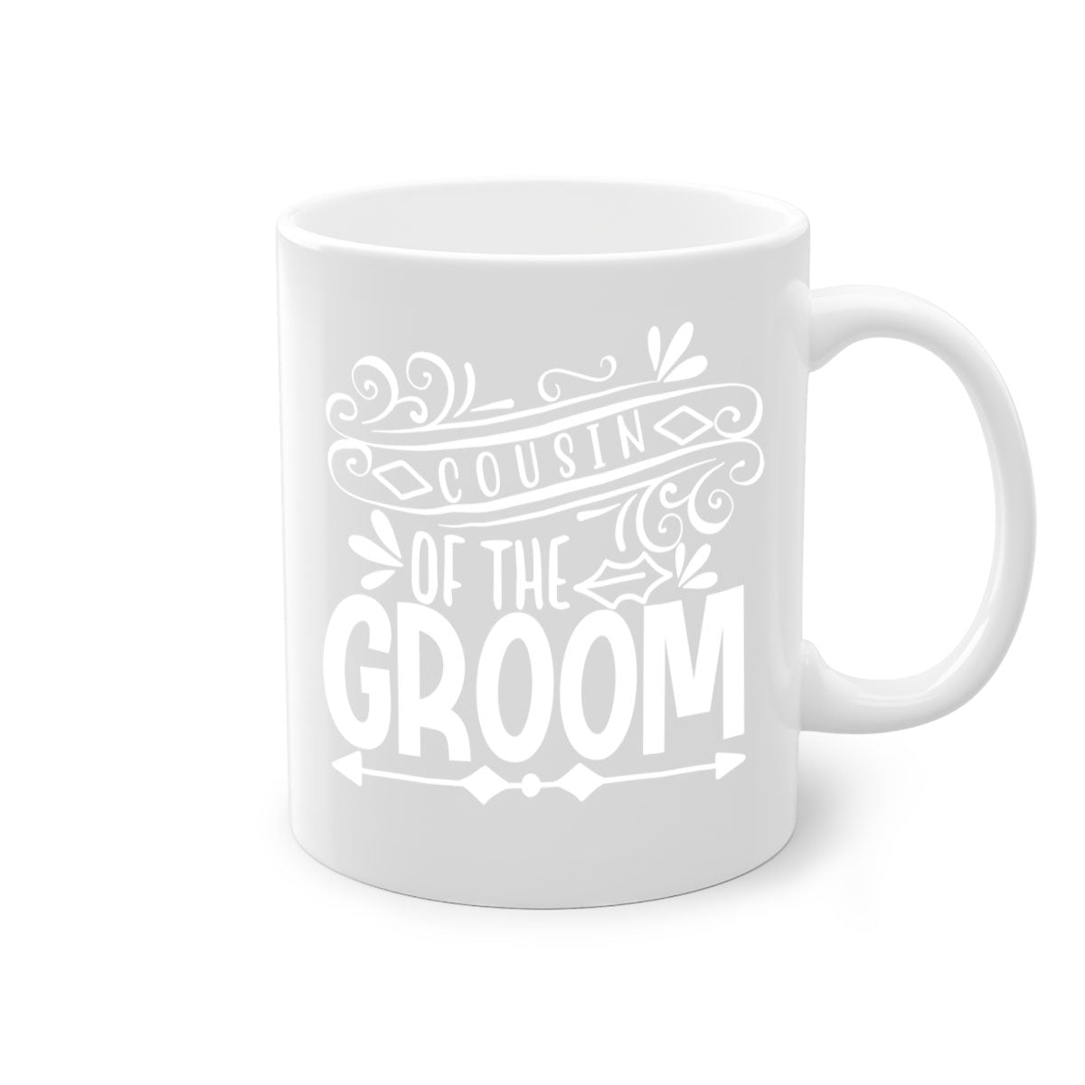 Cousin of the 2# Mug featuring a glossy finish, colored handle, and interior, available in multiple colors.