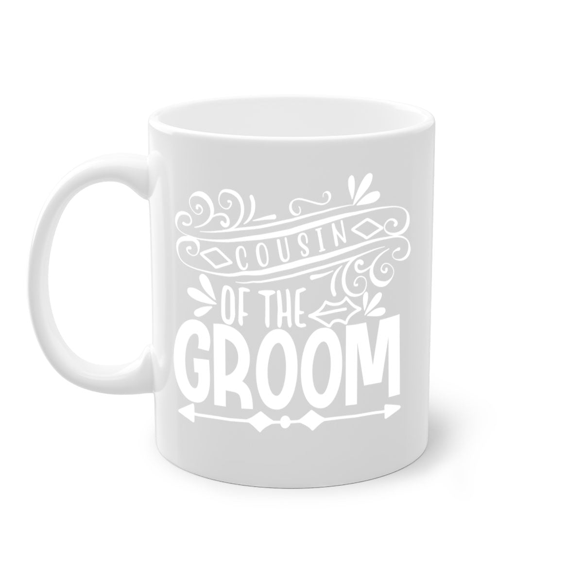 Cousin of the 2# Mug featuring a glossy finish, colored handle, and interior, available in multiple colors.