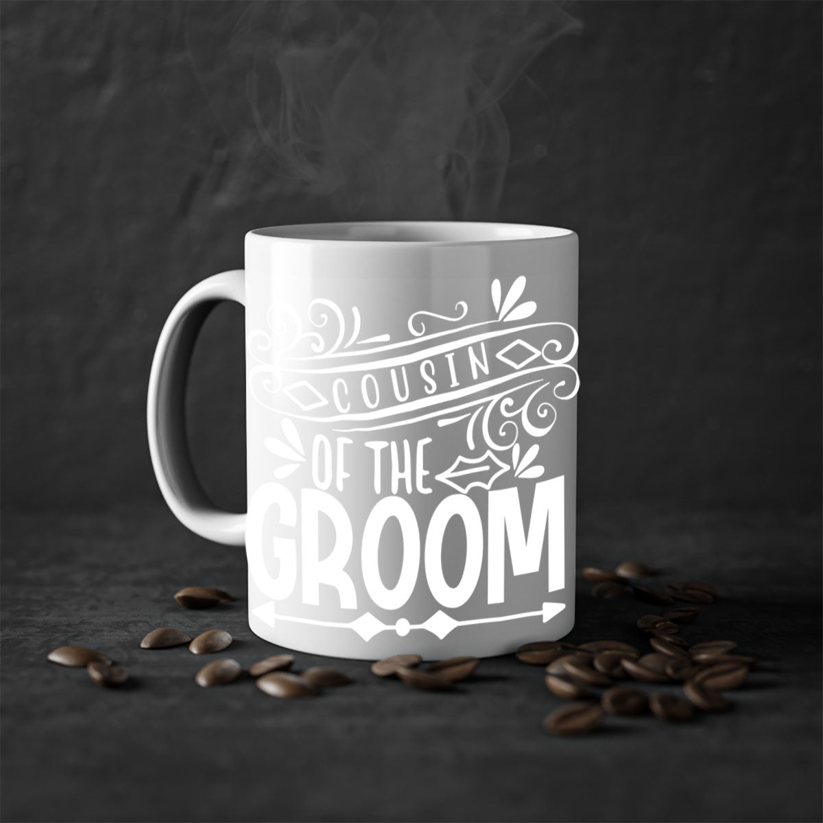 Cousin of the 2# Mug featuring a glossy finish, colored handle, and interior, available in multiple colors.