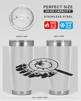 Covid Style 57# Tumbler featuring double wall vacuum insulation and a stylish design, perfect for hot and cold beverages.