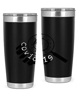 Covid Style 57# Tumbler featuring double wall vacuum insulation and a stylish design, perfect for hot and cold beverages.