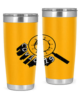 Covid Style 57# Tumbler featuring double wall vacuum insulation and a stylish design, perfect for hot and cold beverages.