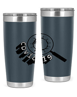 Covid Style 57# Tumbler featuring double wall vacuum insulation and a stylish design, perfect for hot and cold beverages.