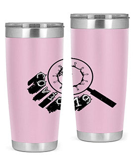 Covid Style 57# Tumbler featuring double wall vacuum insulation and a stylish design, perfect for hot and cold beverages.