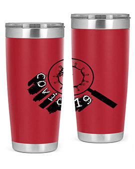Covid Style 57# Tumbler featuring double wall vacuum insulation and a stylish design, perfect for hot and cold beverages.