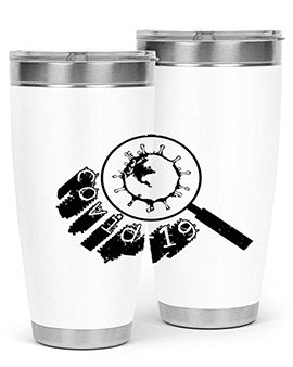 Covid Style 57# Tumbler featuring double wall vacuum insulation and a stylish design, perfect for hot and cold beverages.
