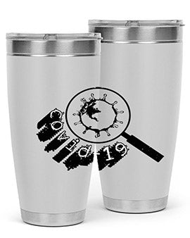 Covid Style 57# Tumbler featuring double wall vacuum insulation and a stylish design, perfect for hot and cold beverages.