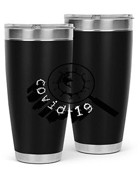 Covid Style 57# Tumbler featuring double wall vacuum insulation and a stylish design, perfect for hot and cold beverages.