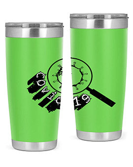 Covid Style 57# Tumbler featuring double wall vacuum insulation and a stylish design, perfect for hot and cold beverages.
