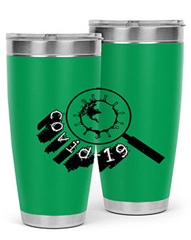 Covid Style 57# Tumbler featuring double wall vacuum insulation and a stylish design, perfect for hot and cold beverages.