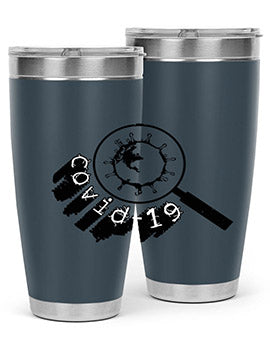 Covid Style 57# Tumbler featuring double wall vacuum insulation and a stylish design, perfect for hot and cold beverages.