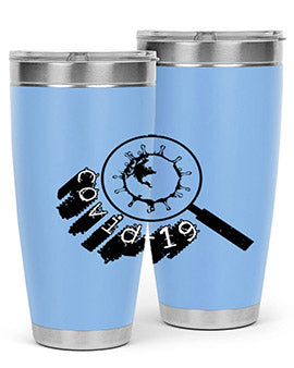 Covid Style 57# Tumbler featuring double wall vacuum insulation and a stylish design, perfect for hot and cold beverages.
