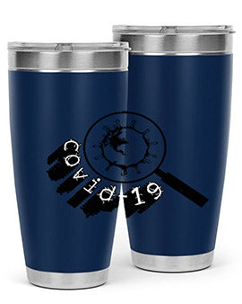 Covid Style 57# Tumbler featuring double wall vacuum insulation and a stylish design, perfect for hot and cold beverages.