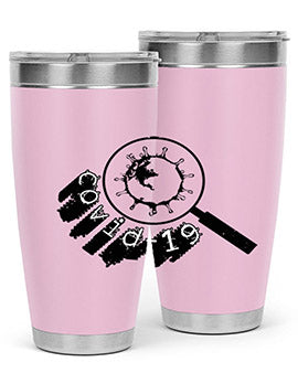 Covid Style 57# Tumbler featuring double wall vacuum insulation and a stylish design, perfect for hot and cold beverages.
