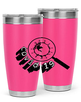 Covid Style 57# Tumbler featuring double wall vacuum insulation and a stylish design, perfect for hot and cold beverages.