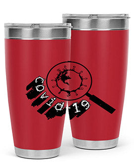 Covid Style 57# Tumbler featuring double wall vacuum insulation and a stylish design, perfect for hot and cold beverages.