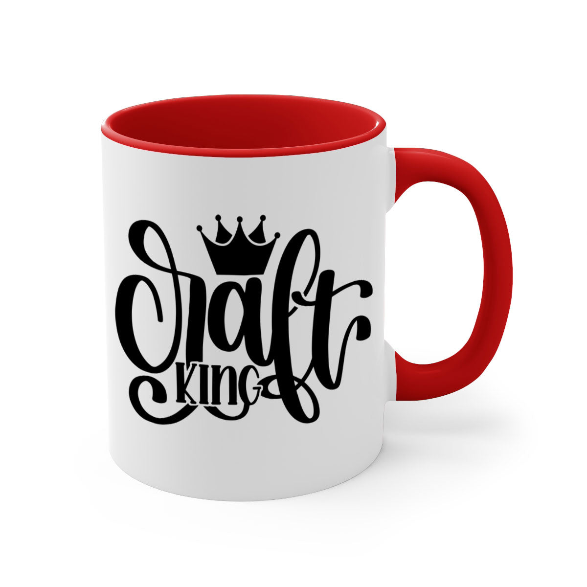 Craft King 39# Mug featuring a glossy finish, colored handle, and interior in five vibrant colors, available in 11oz and 15oz sizes.