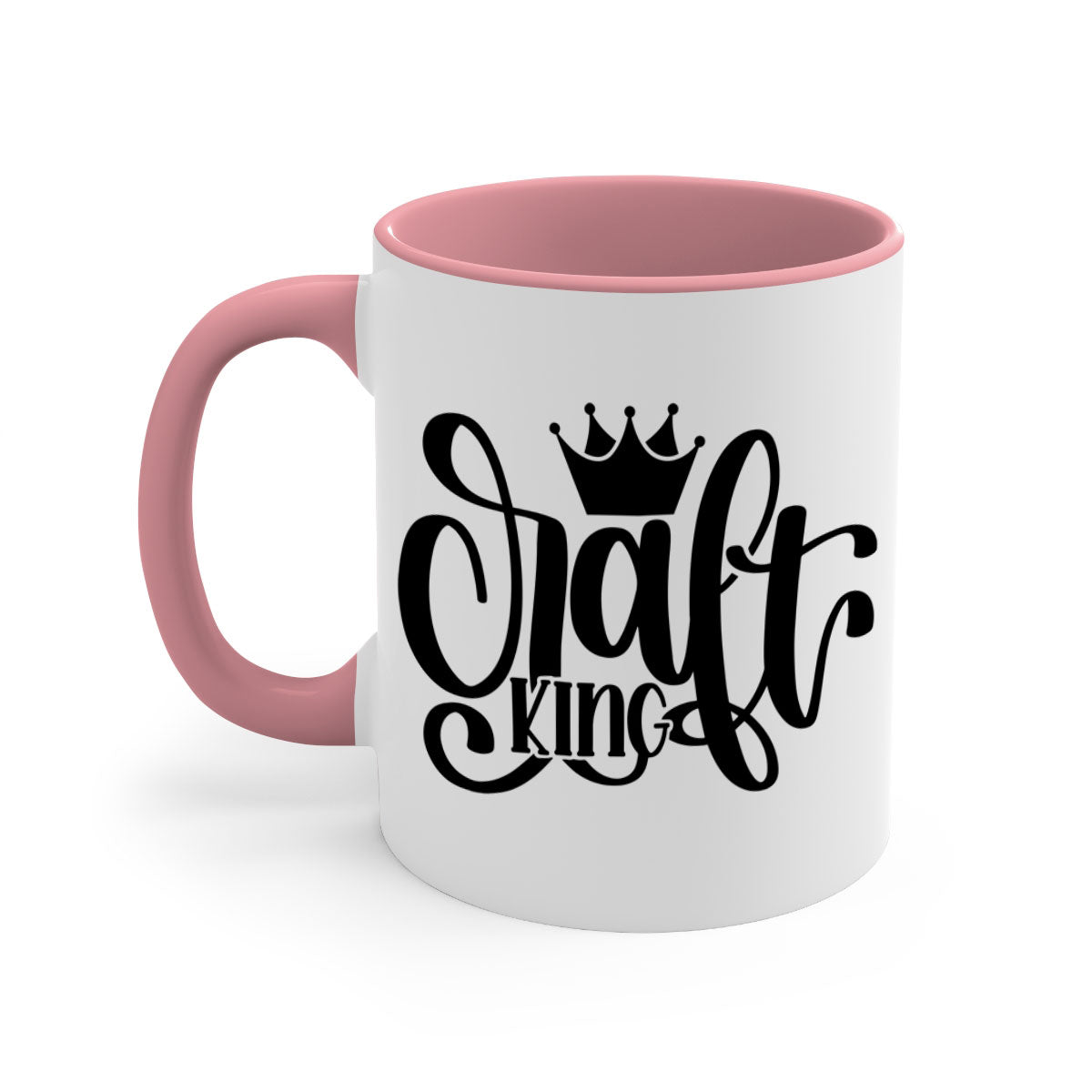 Craft King 39# Mug featuring a glossy finish, colored handle, and interior in five vibrant colors, available in 11oz and 15oz sizes.