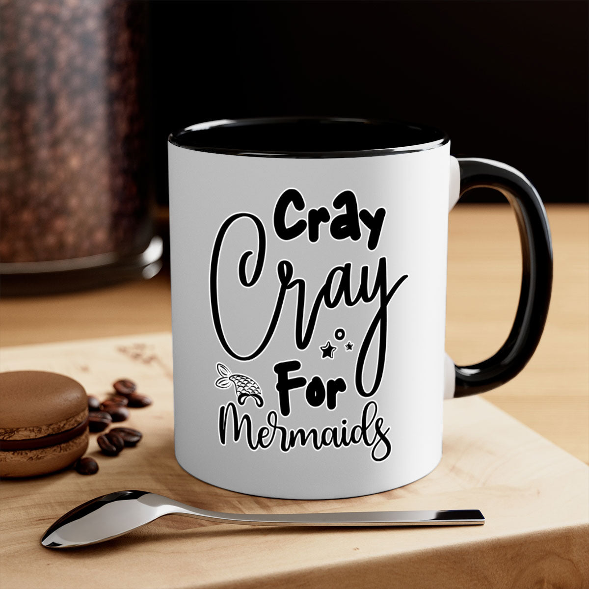 Cray Cray For Mermaids 88# mug featuring a glossy finish and colorful handle, perfect for coffee and tea lovers.