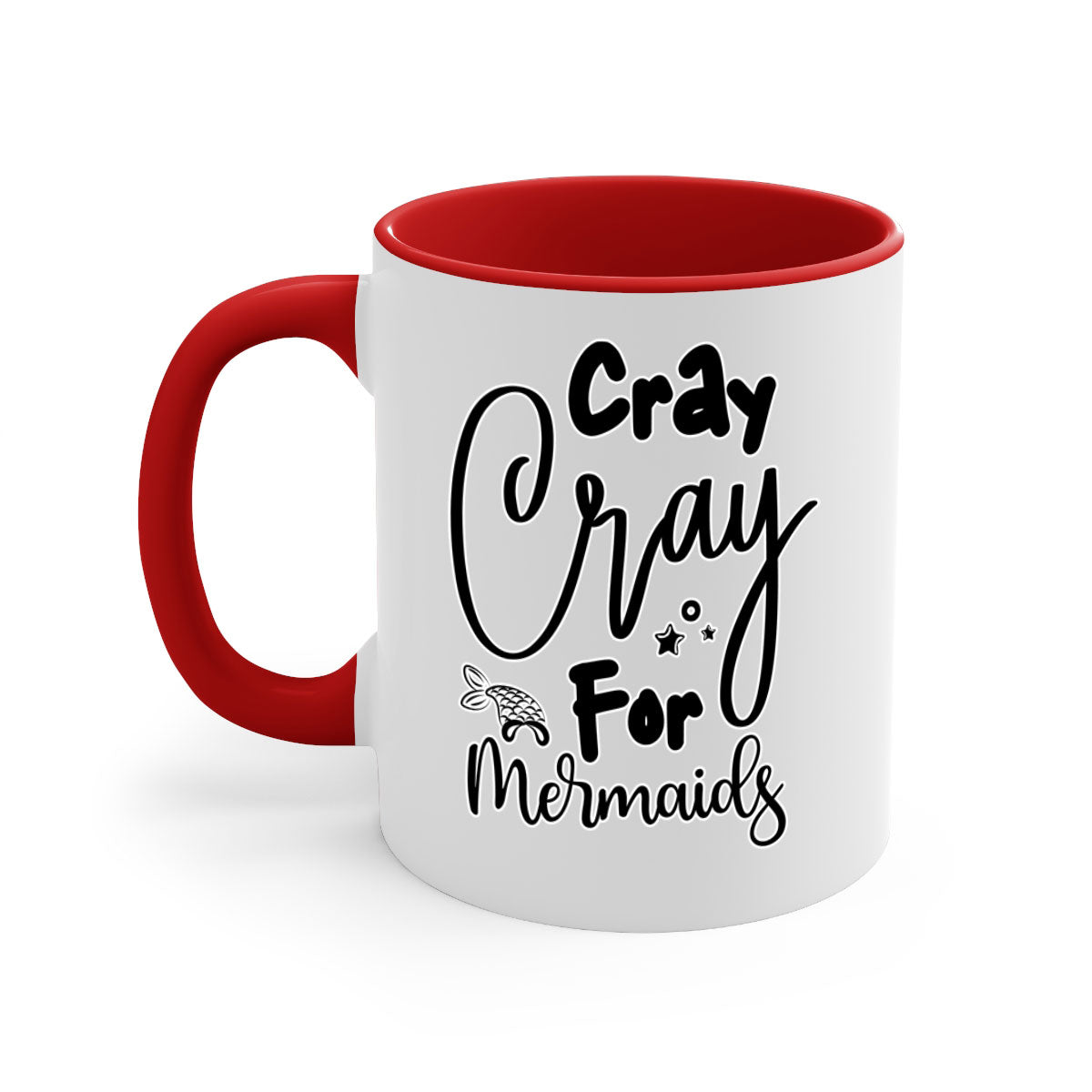 Cray Cray For Mermaids 88# mug featuring a glossy finish and colorful handle, perfect for coffee and tea lovers.