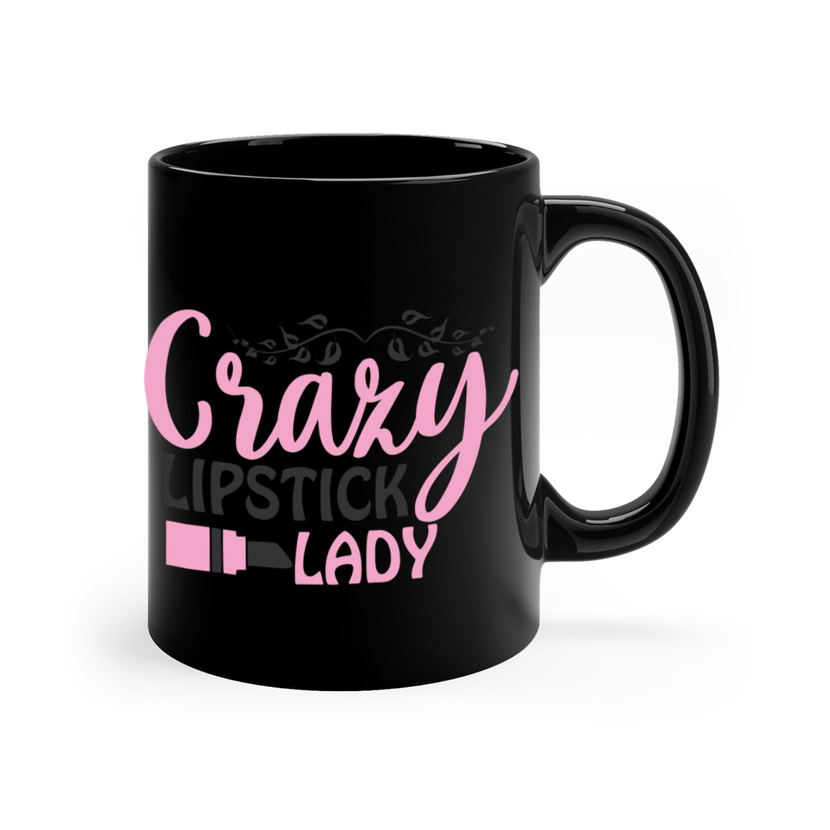 Crazy Lipstick Lady Style 159# Mug with colorful handle and glossy finish, available in multiple colors and sizes.